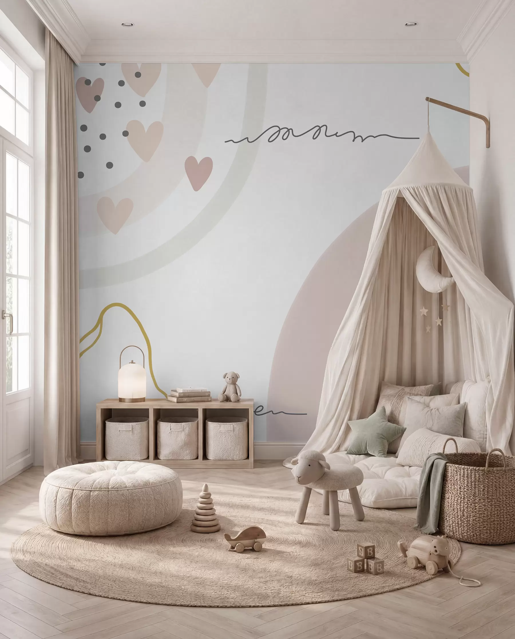 Fotobehang Regenboog met stippen u99373