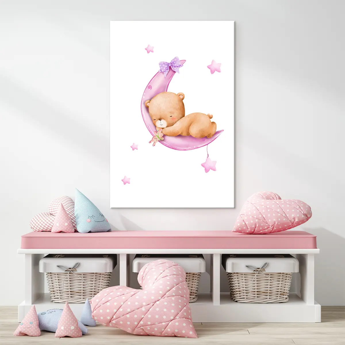  Peintures Ours endormi sur la lune s37917v2