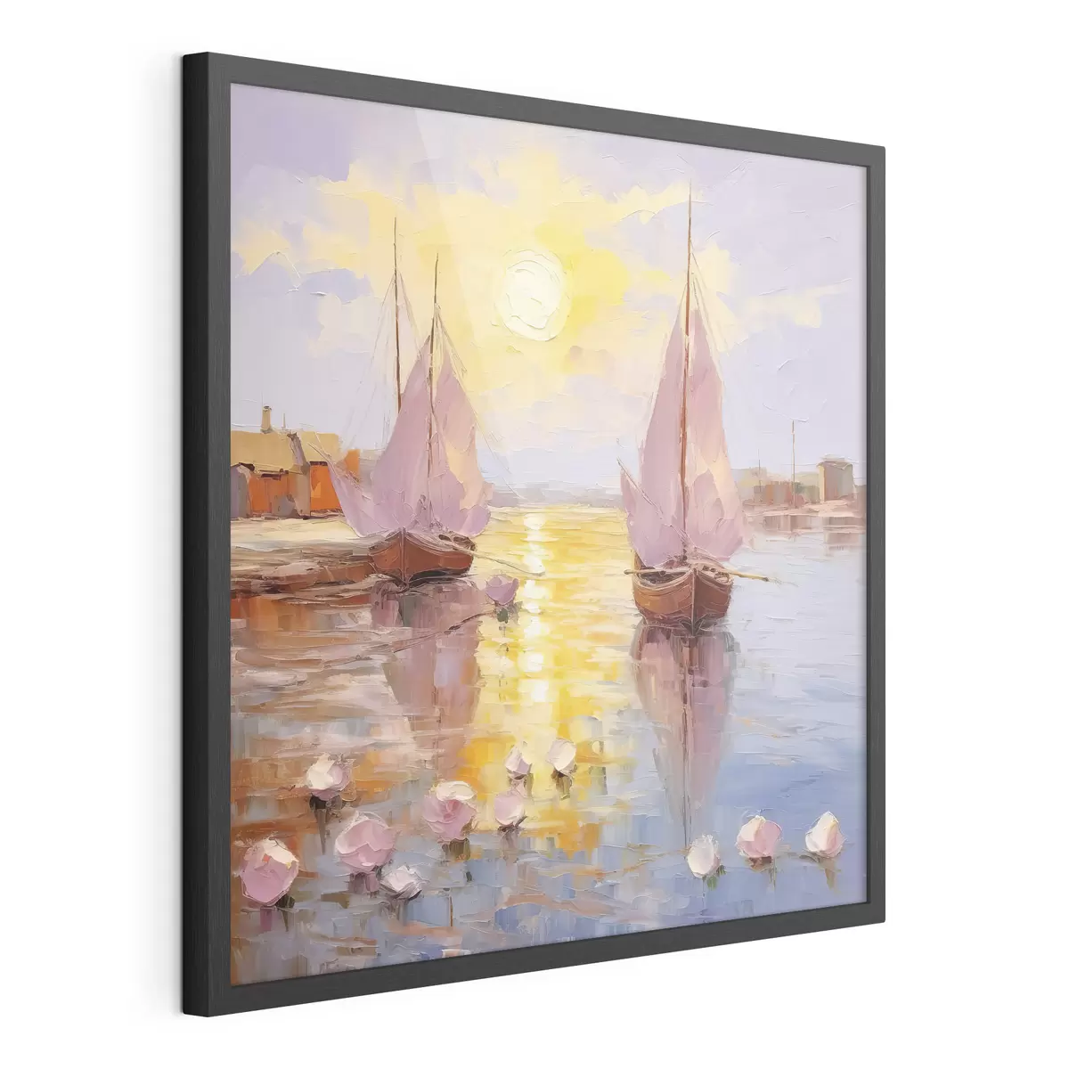 Affiche Naviguer vers un coucher de soleil éclatant f37881