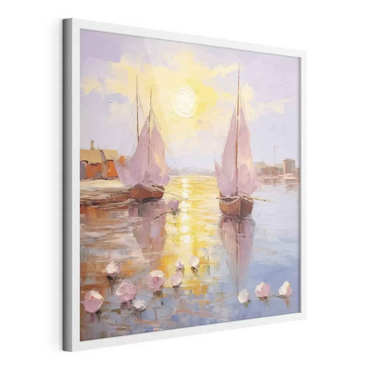 Affiche Naviguer vers un coucher de soleil éclatant f37881