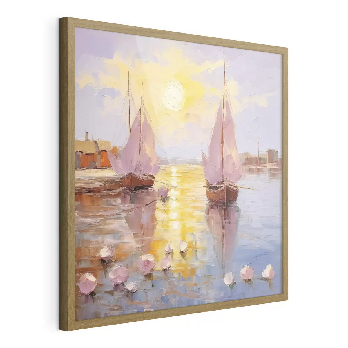 Affiche Naviguer vers un coucher de soleil éclatant f37881