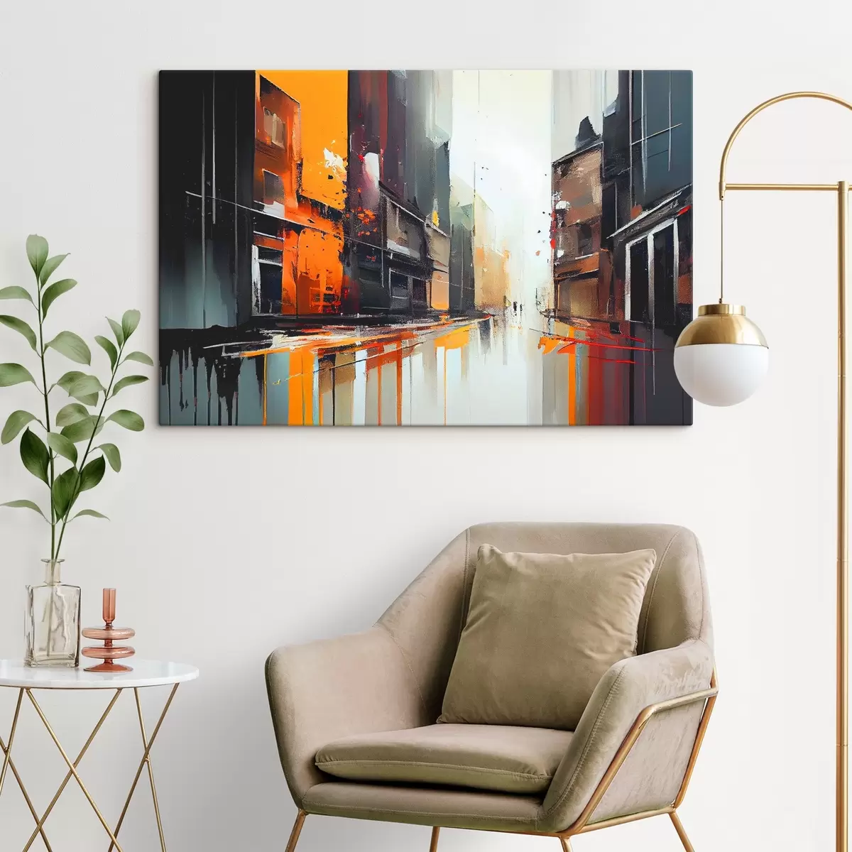  Peintures Reflets urbains aux couleurs vives s37899