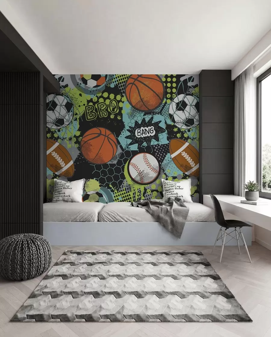 Fotobehang Neonbalspel u99729