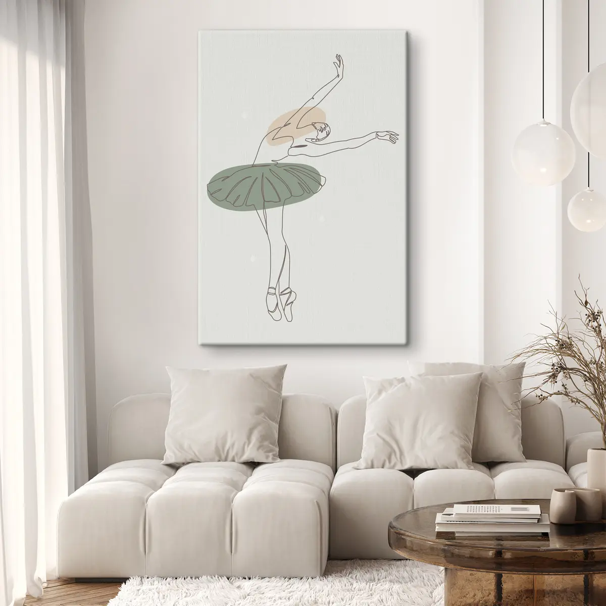  Peintures Lignes de minimalisme boho style ballerine fille s38076