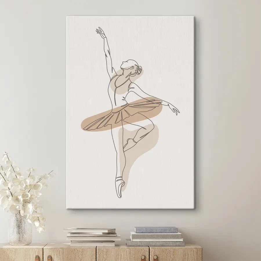  Peintures Lignes de minimalisme boho style ballerine fille s38078