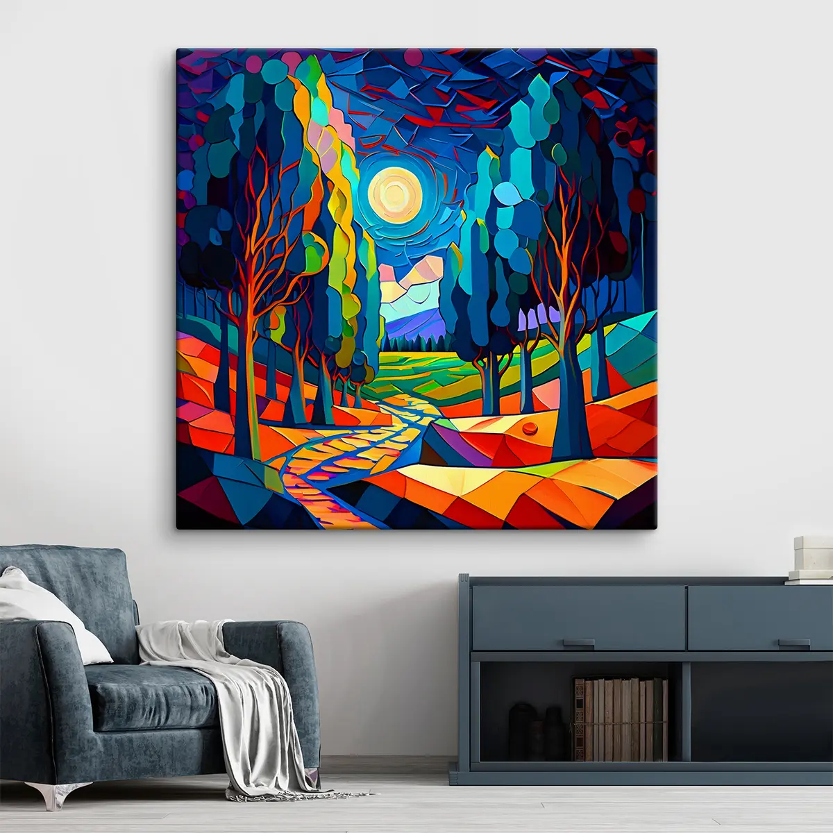  Peintures Chemin aquarelle s38054