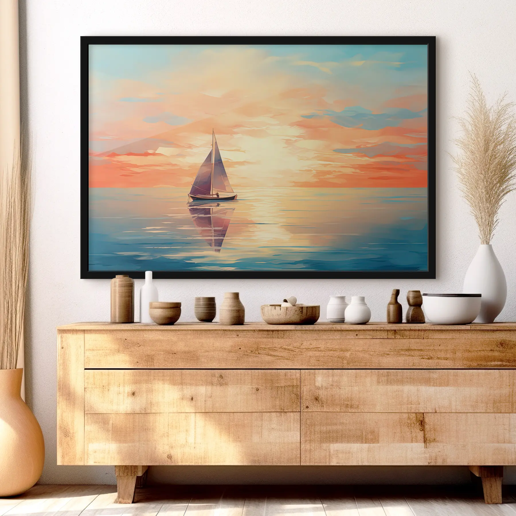 Papier peint photo Bateau aquarelle f38050