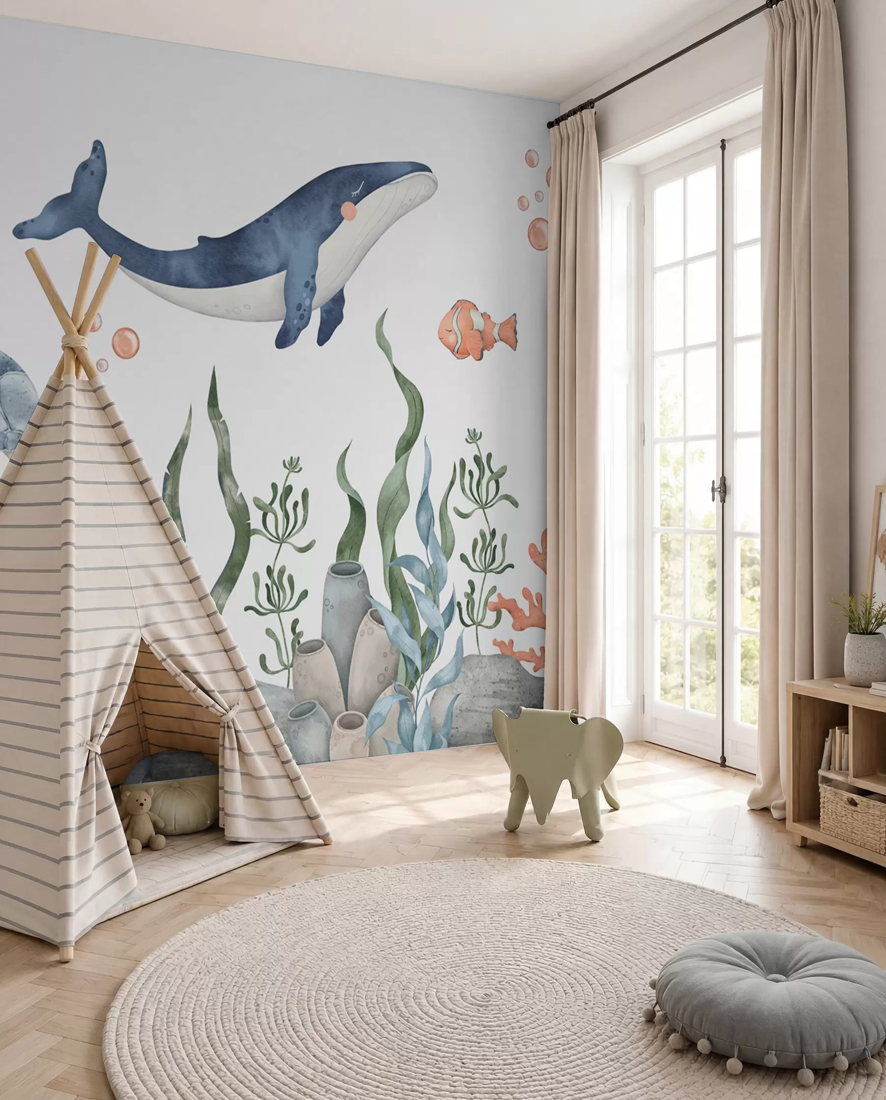 Fotobehang Kleine oceaanvriendjes w00383