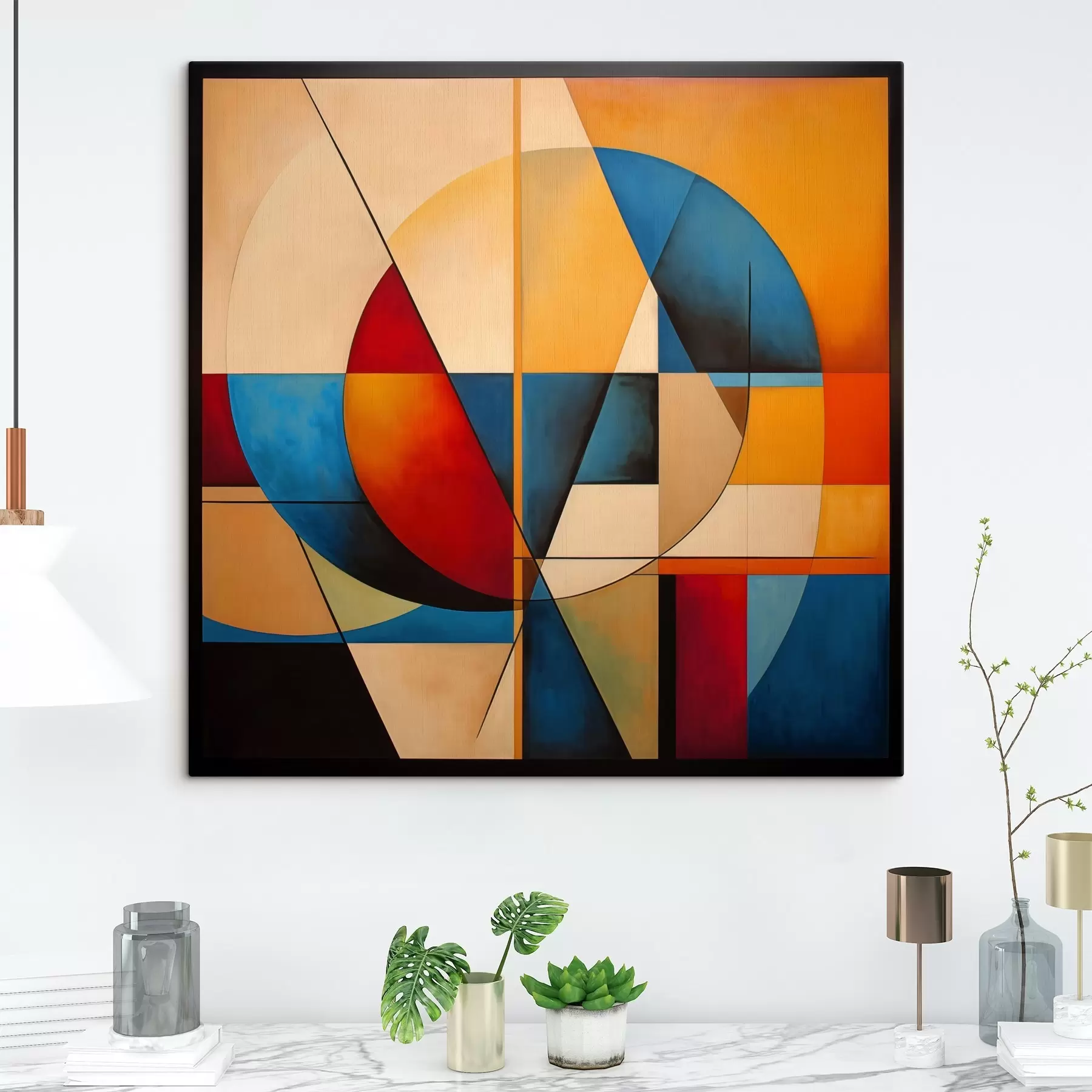 Fotobehang Geometrische samenvatting s38104