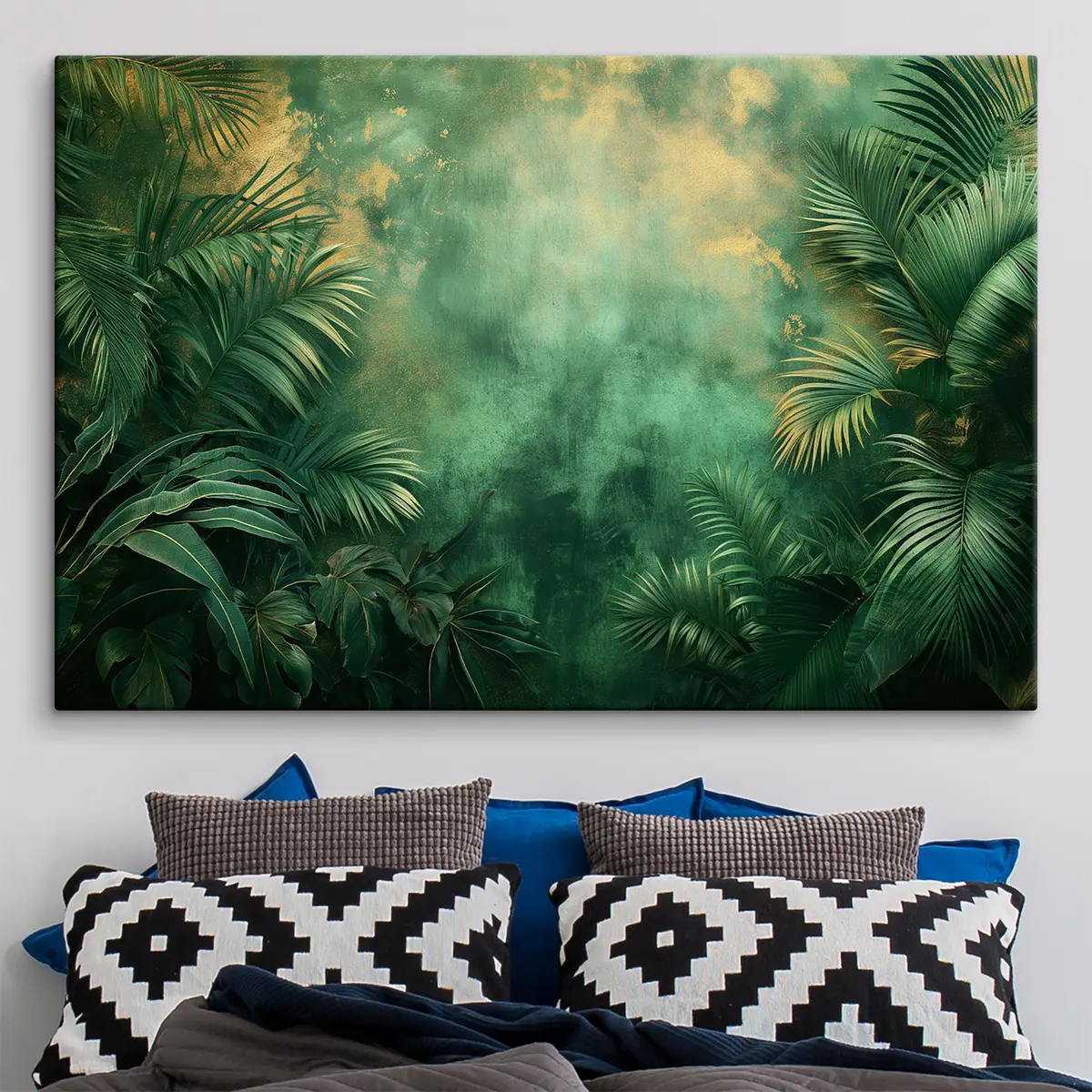  Peintures Buissons tropicaux dans un style grunge s38086