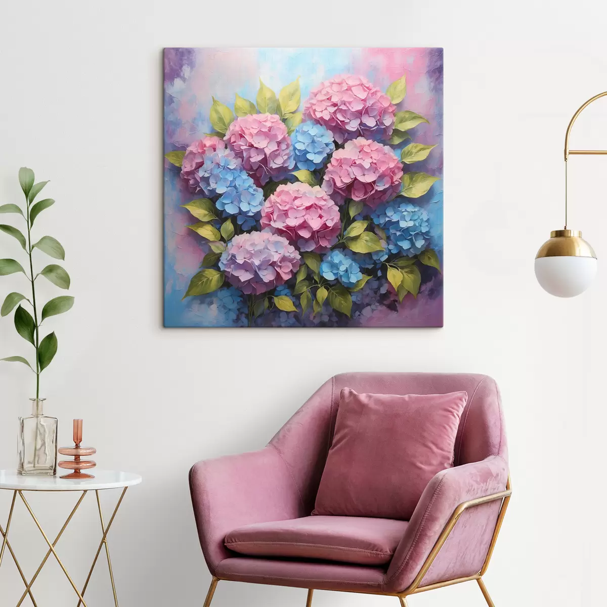  Peintures De magnifiques fleurs aux couleurs douces s38221