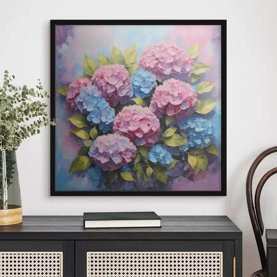 Fotobehang Kleurrijke bloemen in zachte tinten f38221