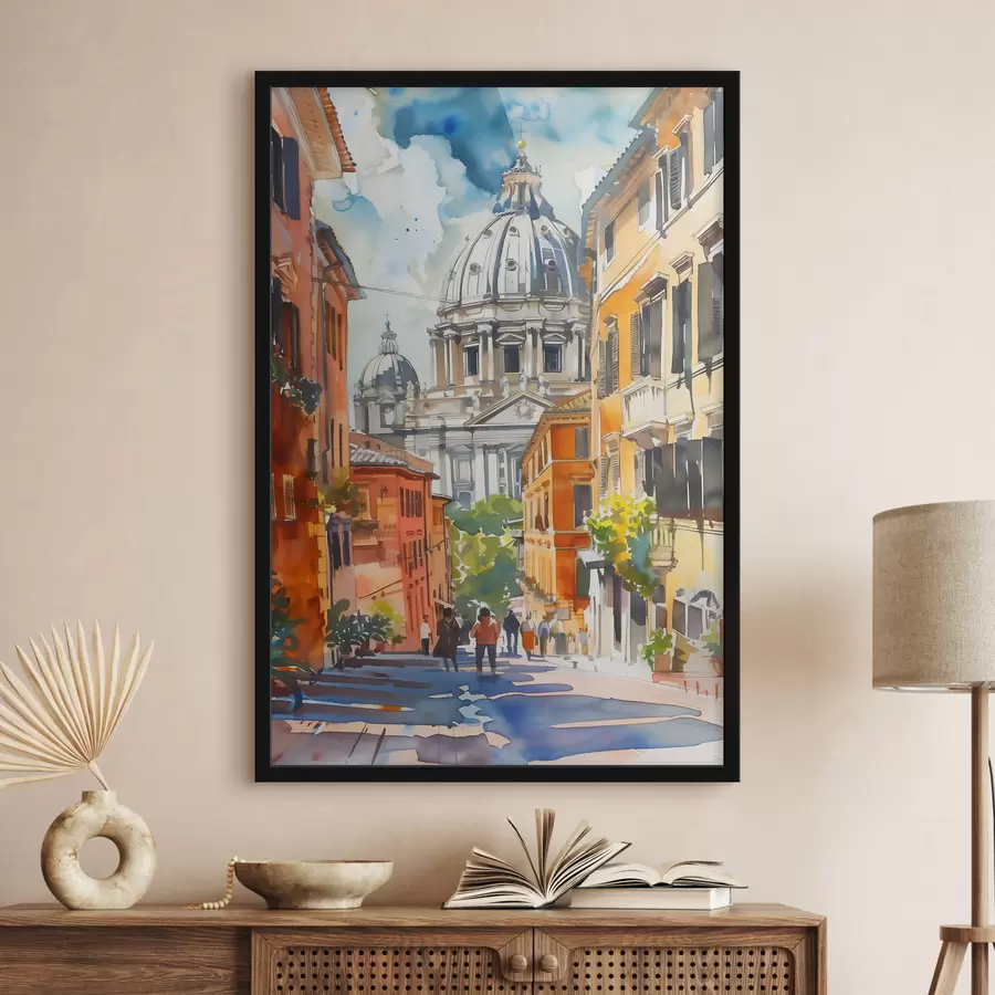 Papier peint photo promenade romaine f38320