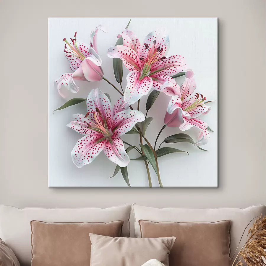  Peintures Bouquet de lys délicats s38247