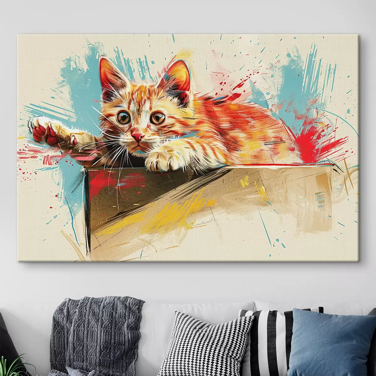  Peintures Chat brillant s38252