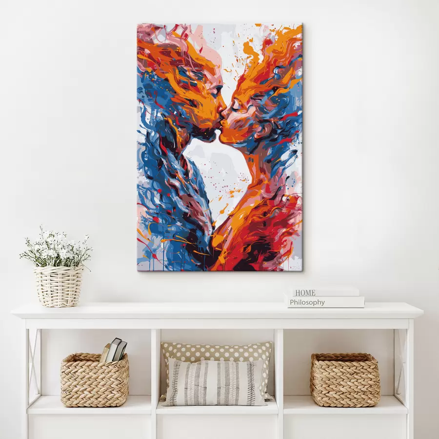  Peintures Explosion de différentes couleurs s38410