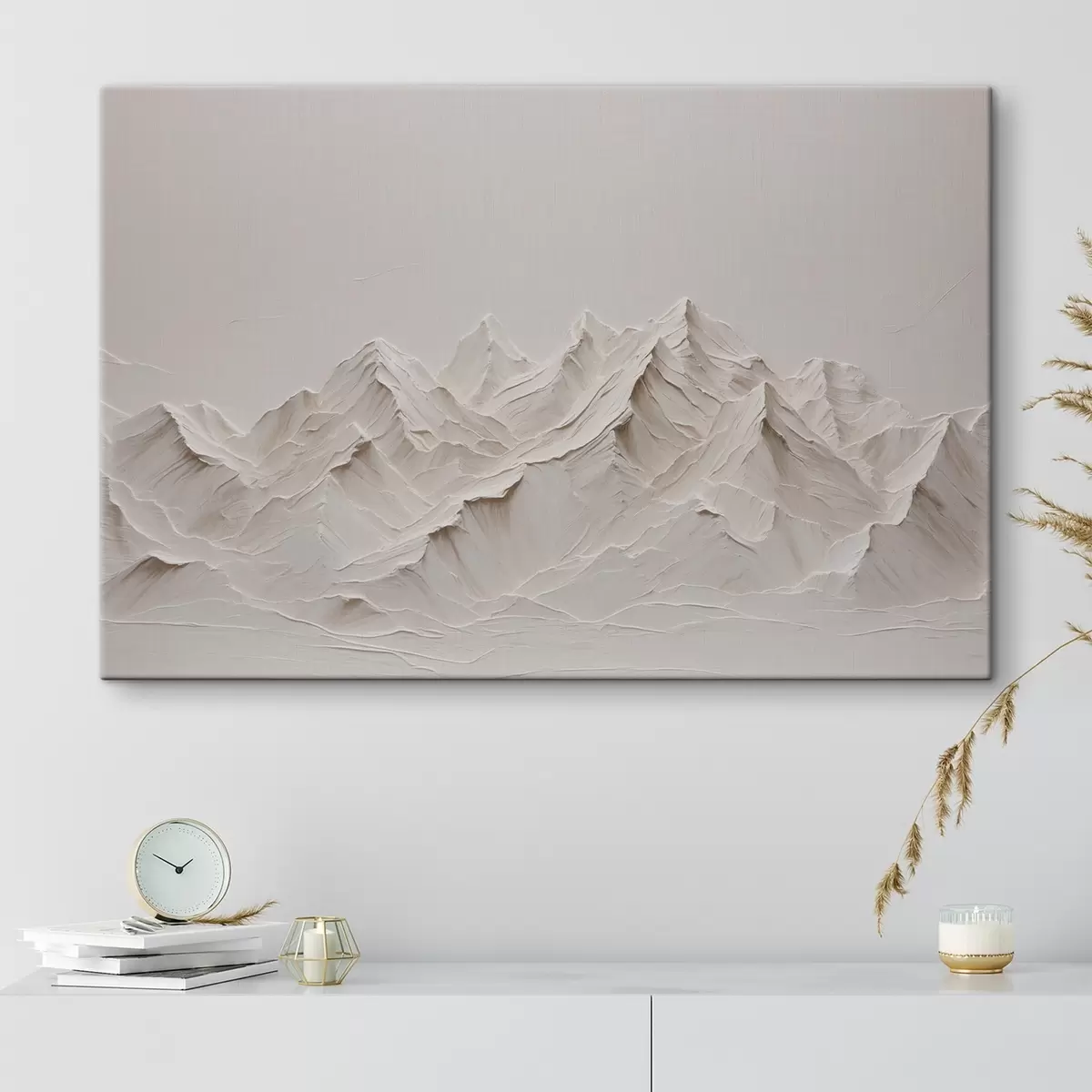  Peintures Montagnes blanches à l'acrylique s38306