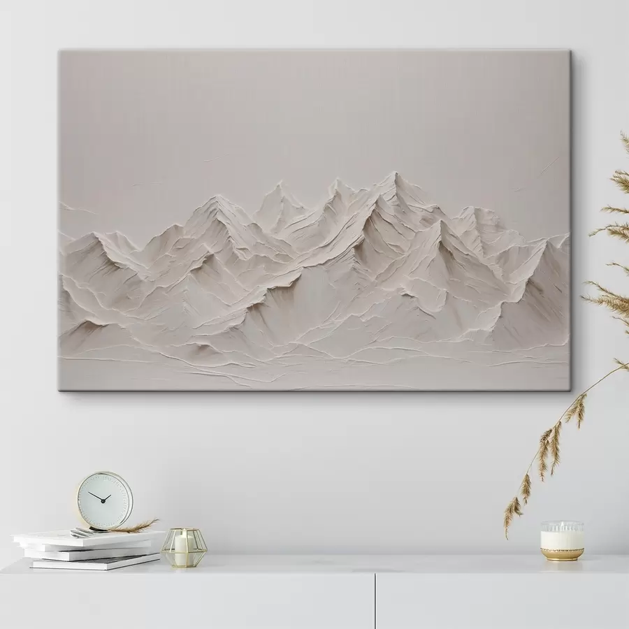  Peintures Montagnes blanches à l'acrylique s38306