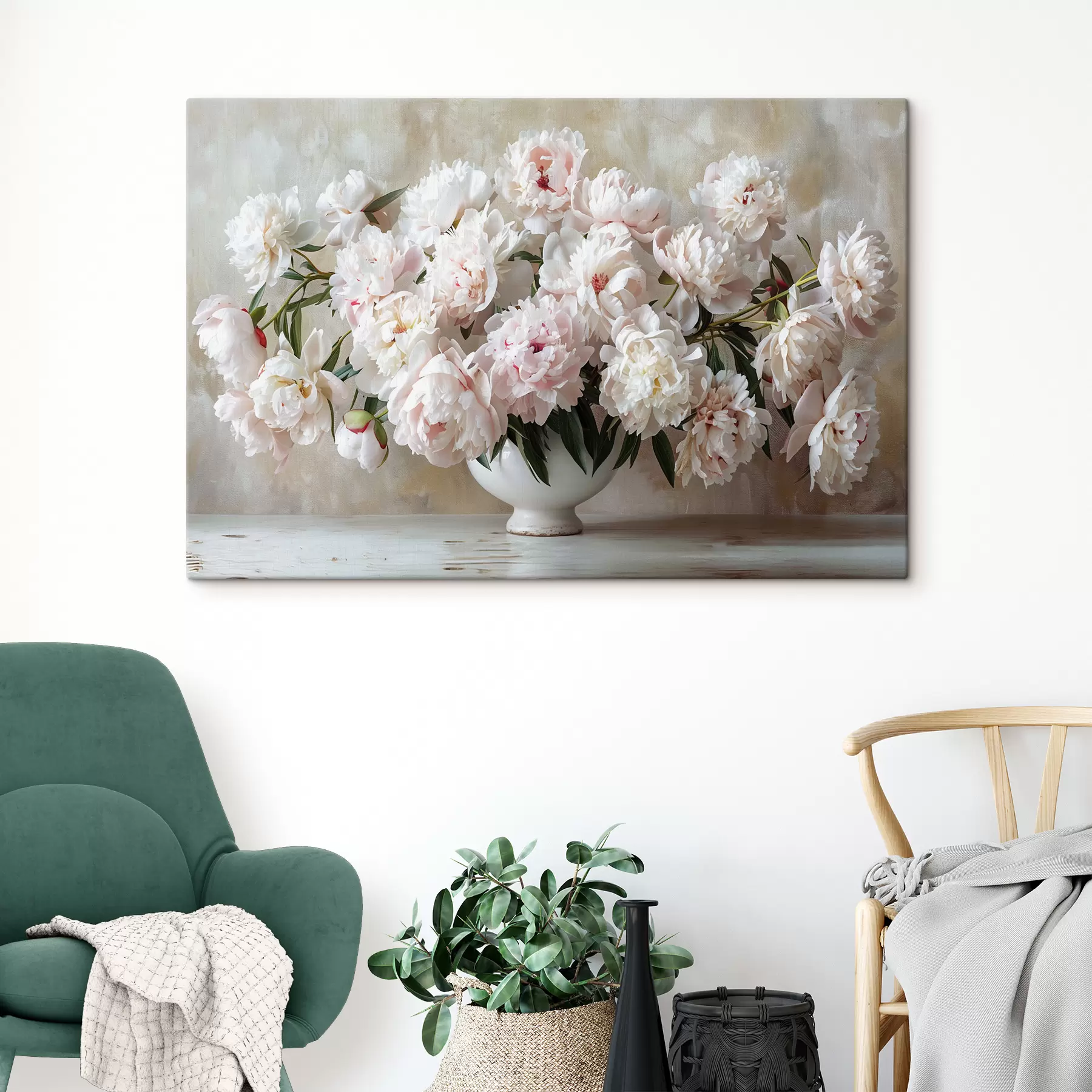 Papier peint photo Pivoines légères dans un vase s38461