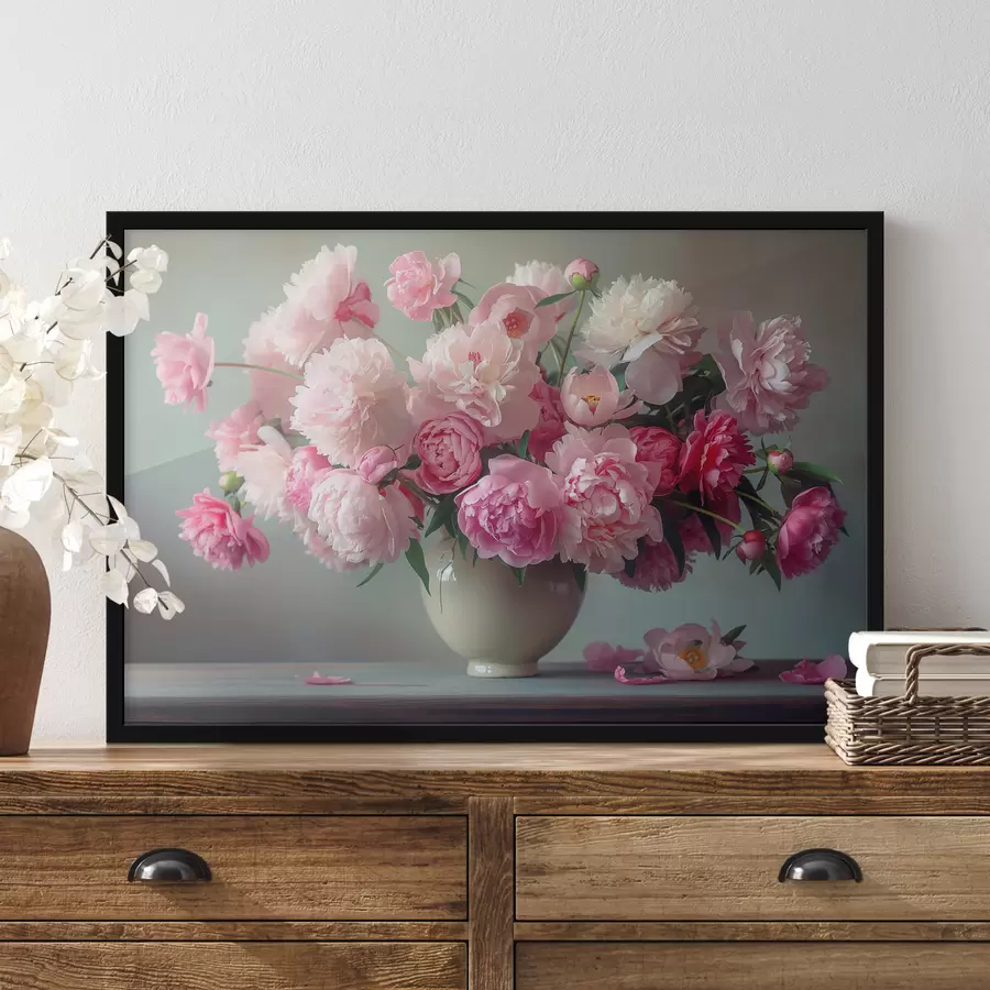 Papier peint photo Délicat bouquet de pivoines f38458