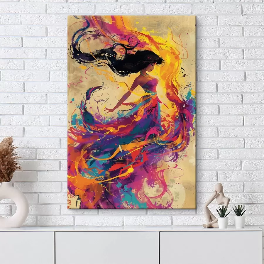  Peintures Peinture à l'aquarelle d'une jeune fille s38528