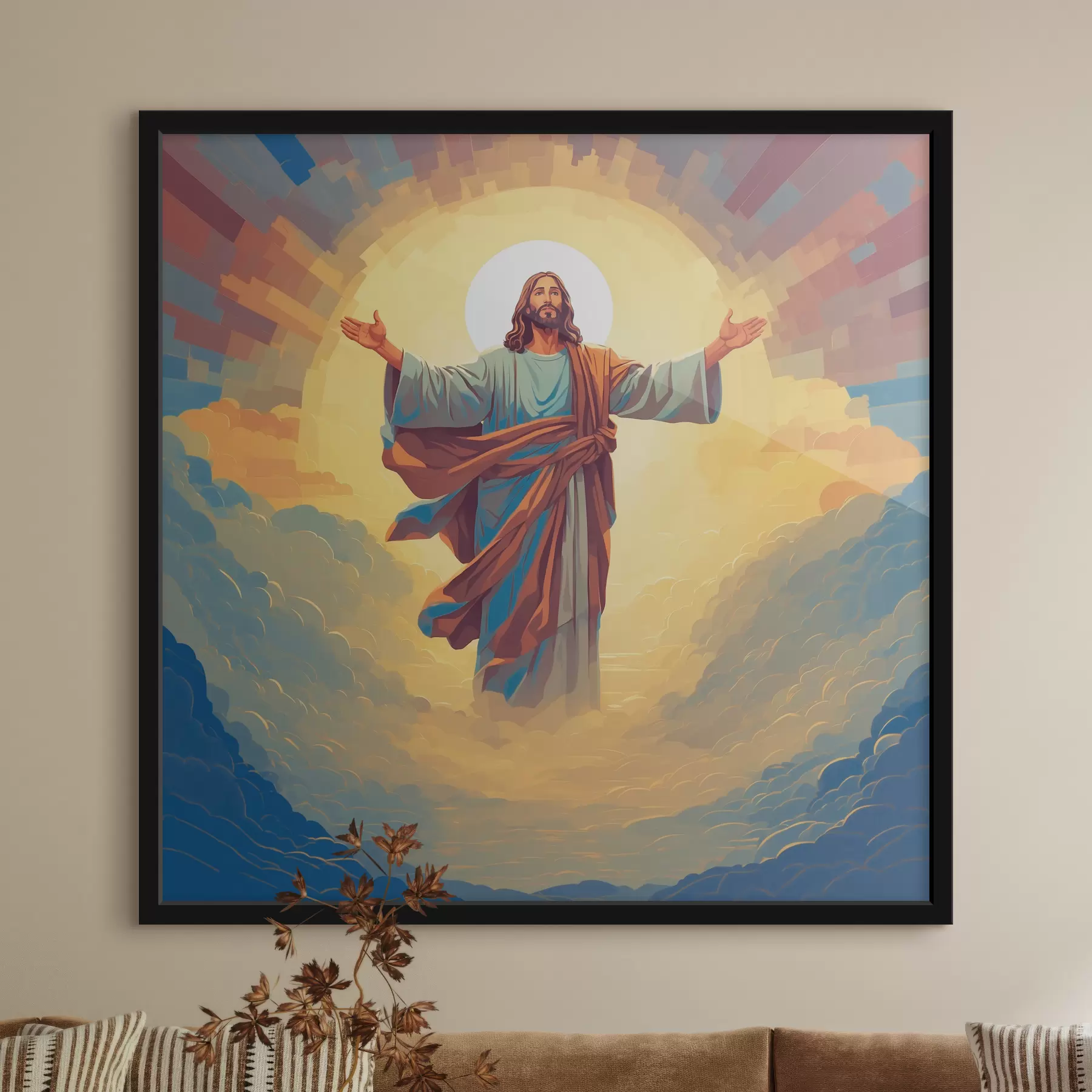 Fotobehang De Hemelvaart van Jezus f38614