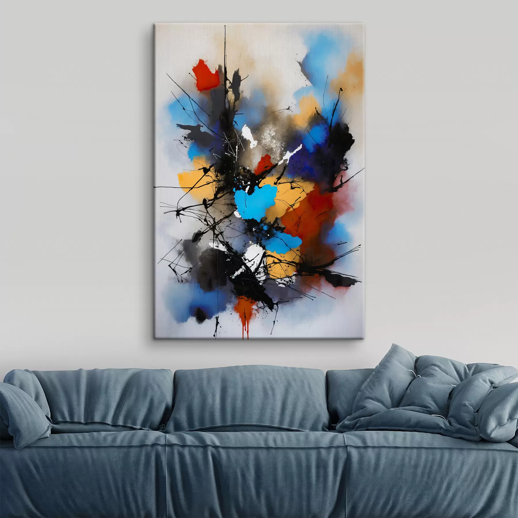 Papier peint photo Abstraction, éclaboussures de peinture s38718