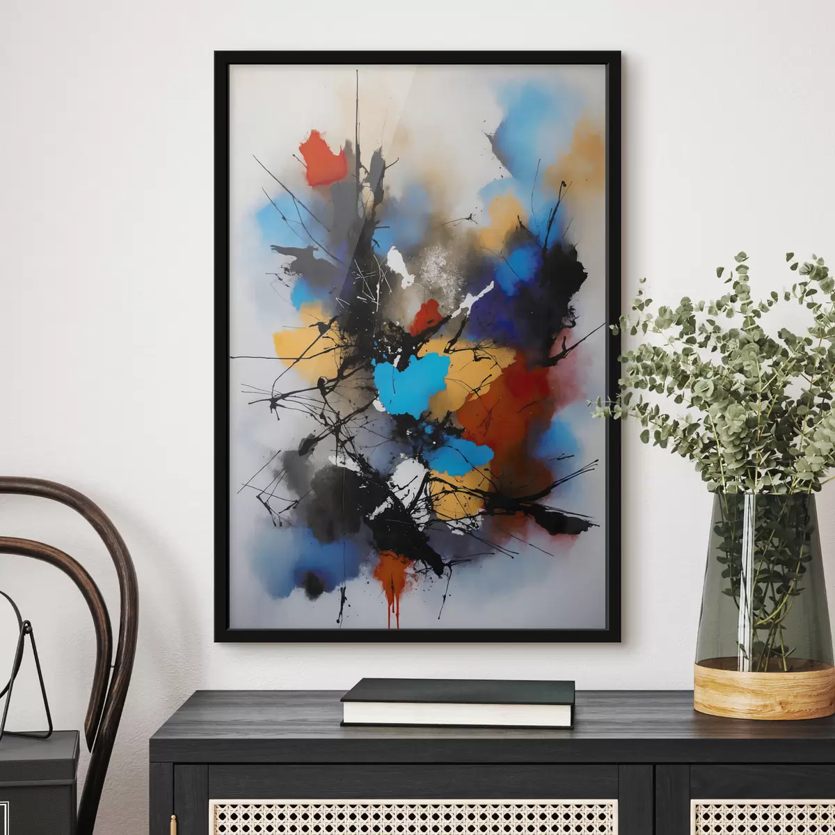 Affiche Abstraction, éclaboussures de peinture f38718