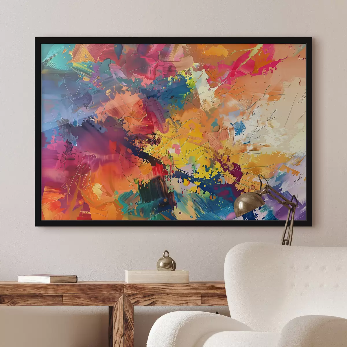 Affiche Abstraction des couleurs f38619