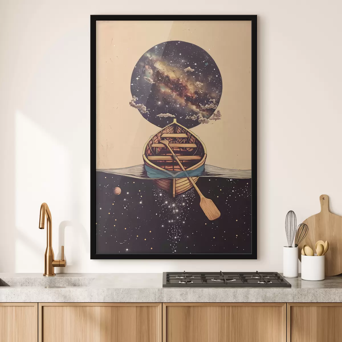 Affiche Bateau de style spatial f38635