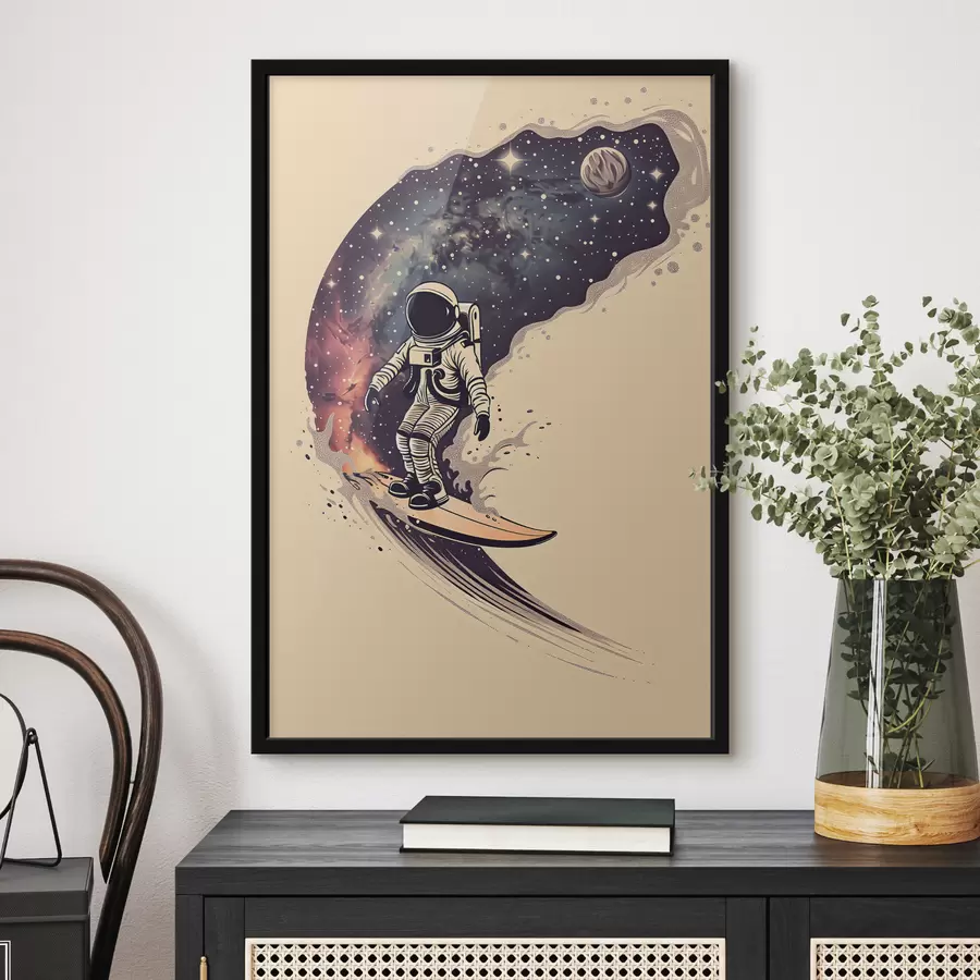 Fotobehang Astronaut-surfer f38636
