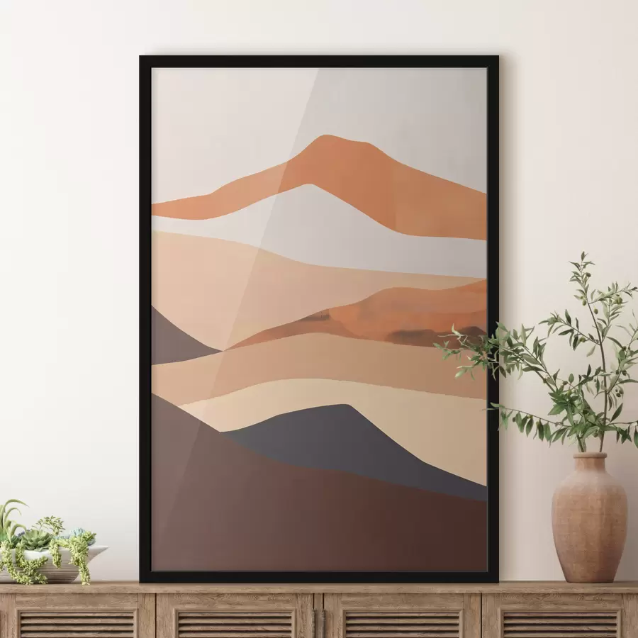 Fotobehang Gekleurde bergen f38749