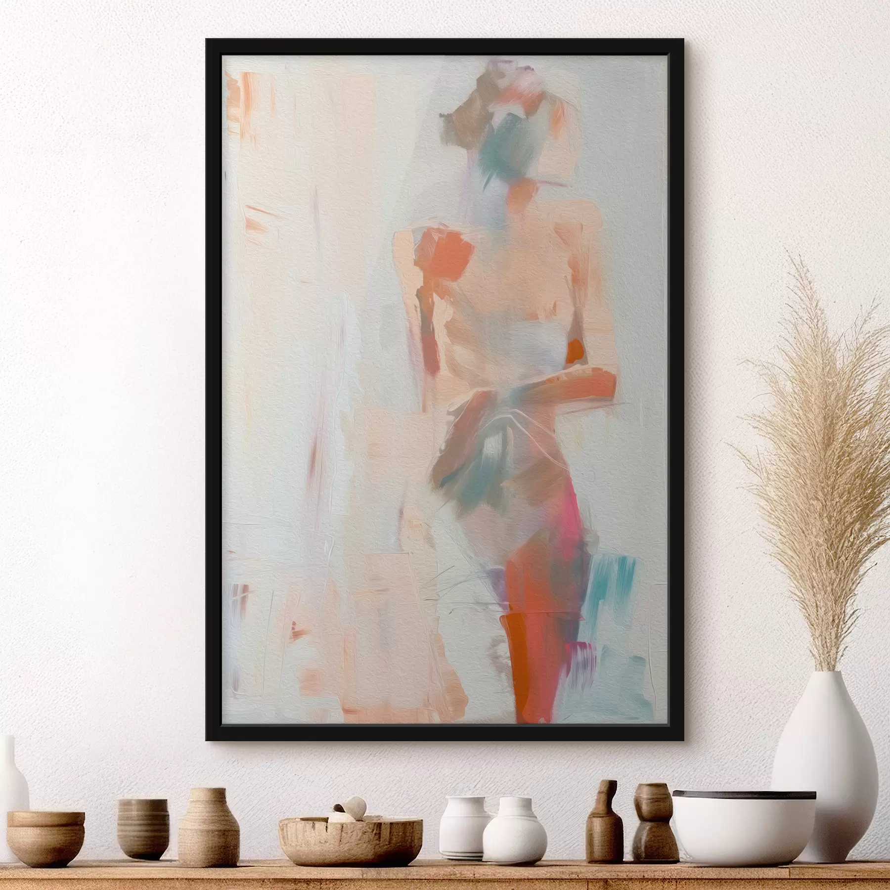 Papier peint photo Silhouette d'une femme abstraction nouvelle tendance f38783