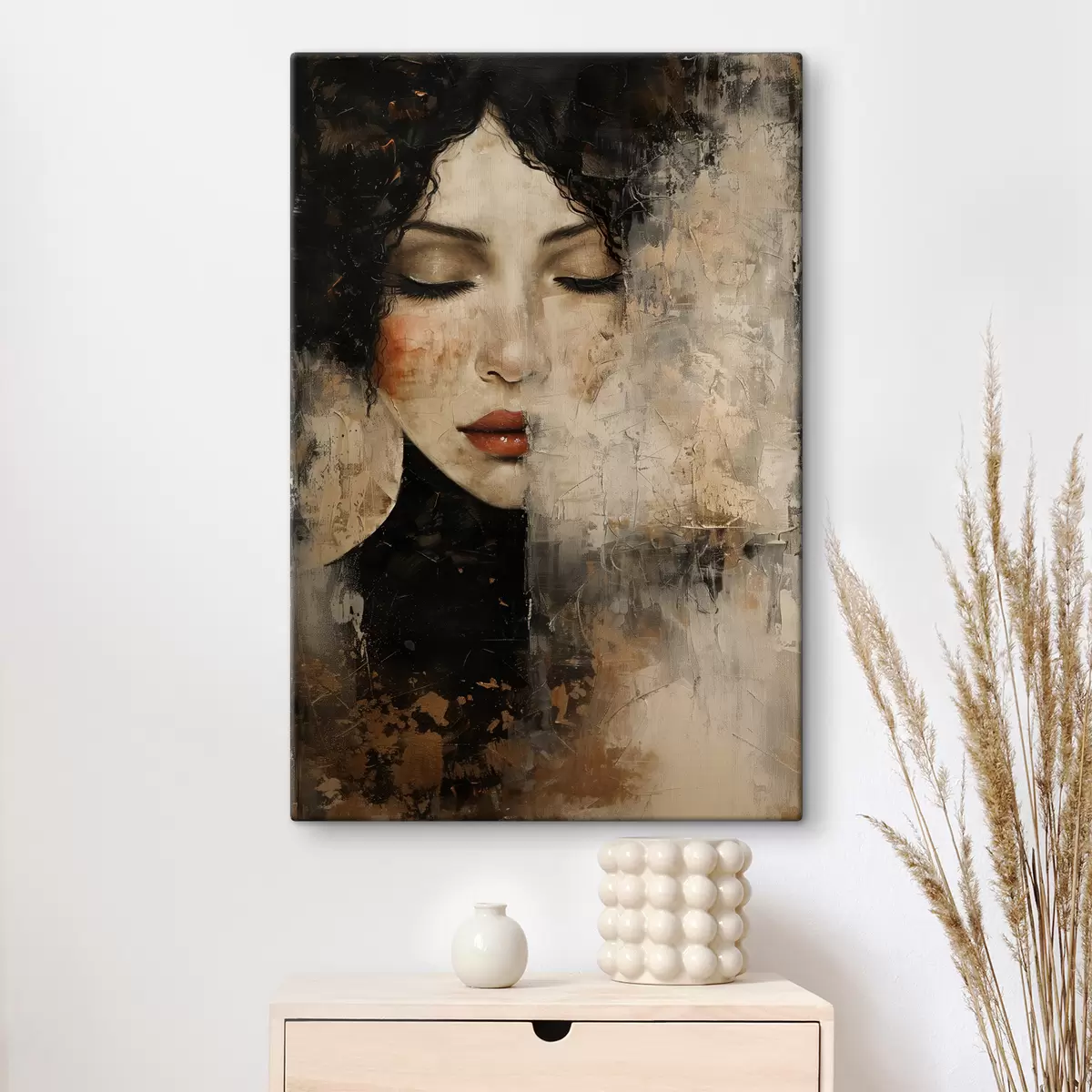  Schilderijen Meisje met donker haar s38789