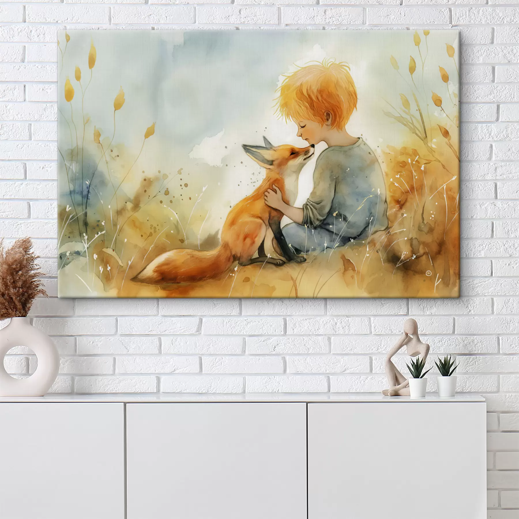 Fotobehang De kleine prins met de vos s38790