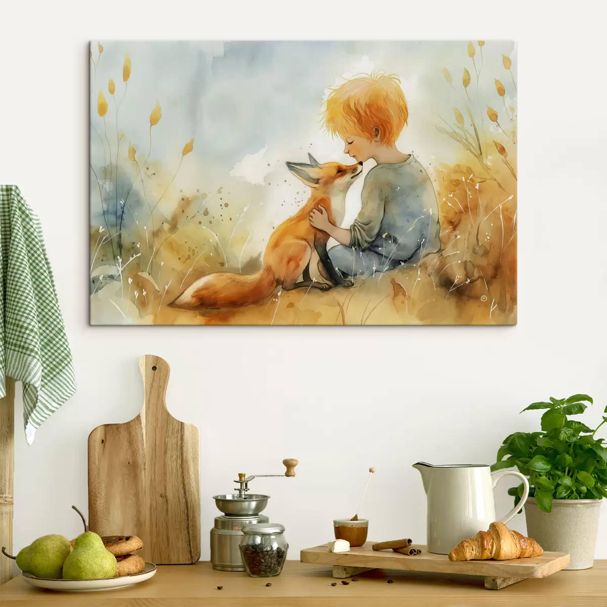  Schilderijen De kleine prins met de vos s38790