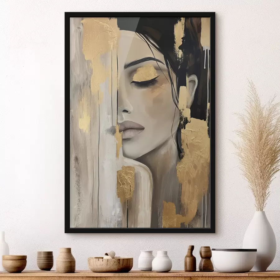 Papier peint photo La fille à la peinture f38793