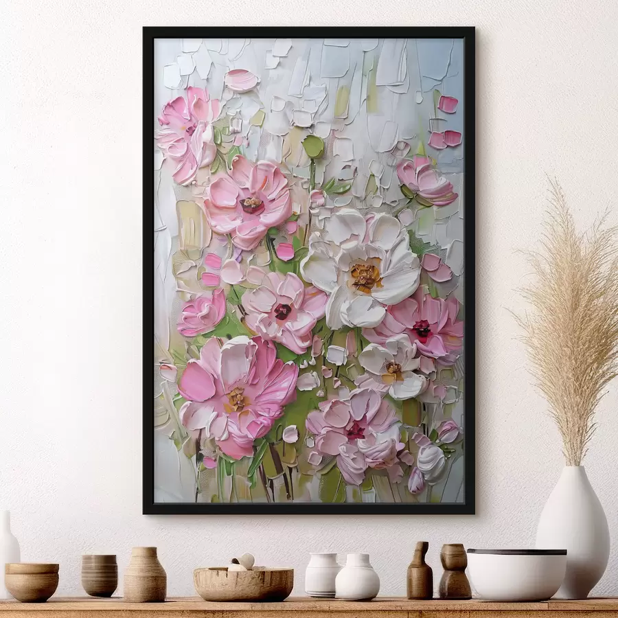 Papier peint photo Fleurs en traits f38866