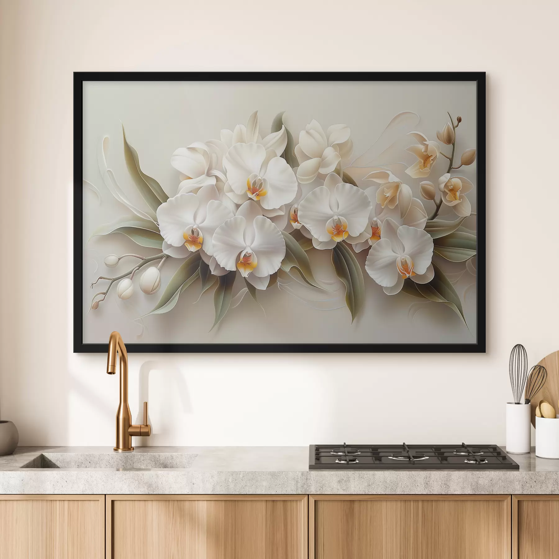 Fotobehang Lichte orchideeën f38704