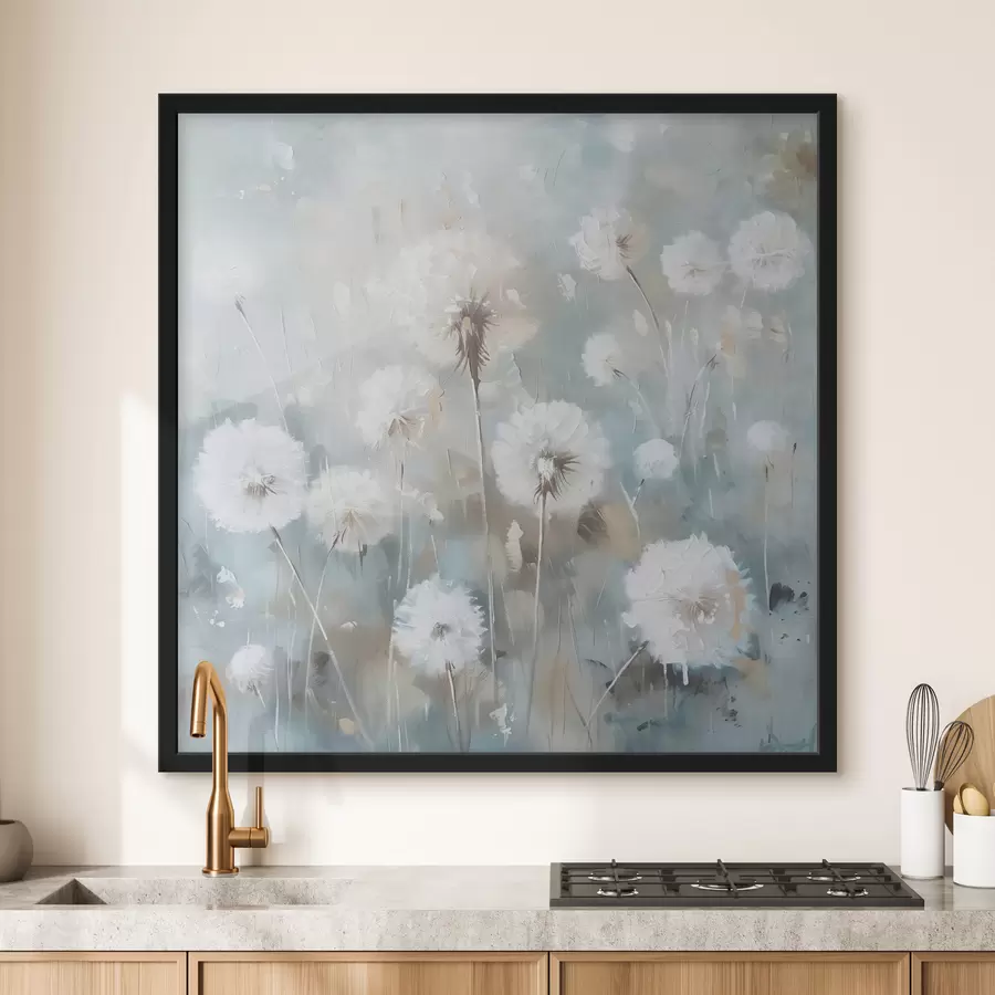  Schilderijen Gebied van paardenbloemplanten en bloemen gedrukte textuur f38932