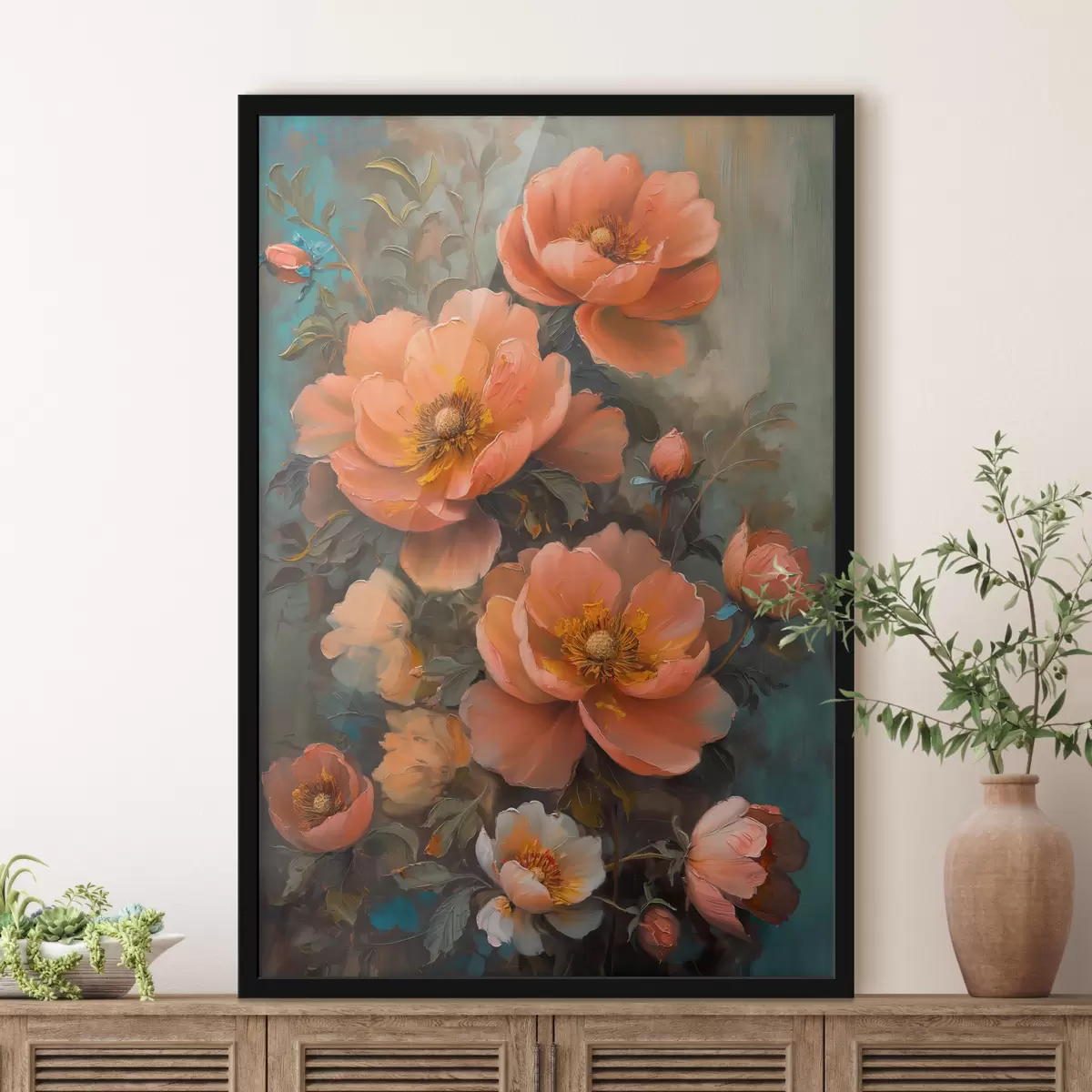 Affiche Fleurs à l'huile f38993