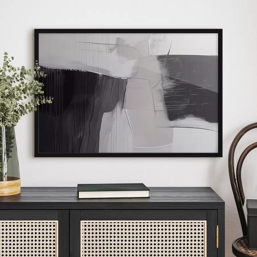 Papier peint photo Abstraction grise et beige f39015