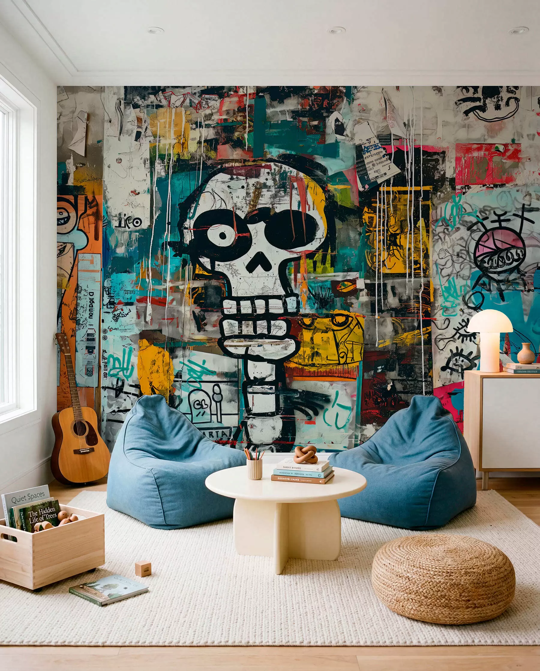 Fotobehang Graffitischedel w01187