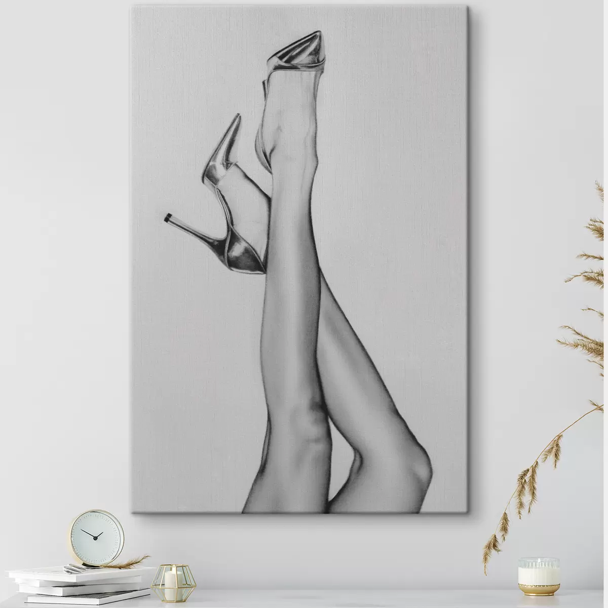  Schilderijen Modelbenen op hakken mode illustarion kunst nieuwe trend s39110