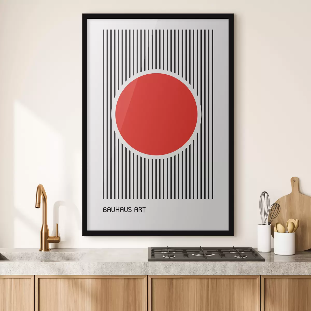 Poster Geometrische abstractie van Bauhaus f39262