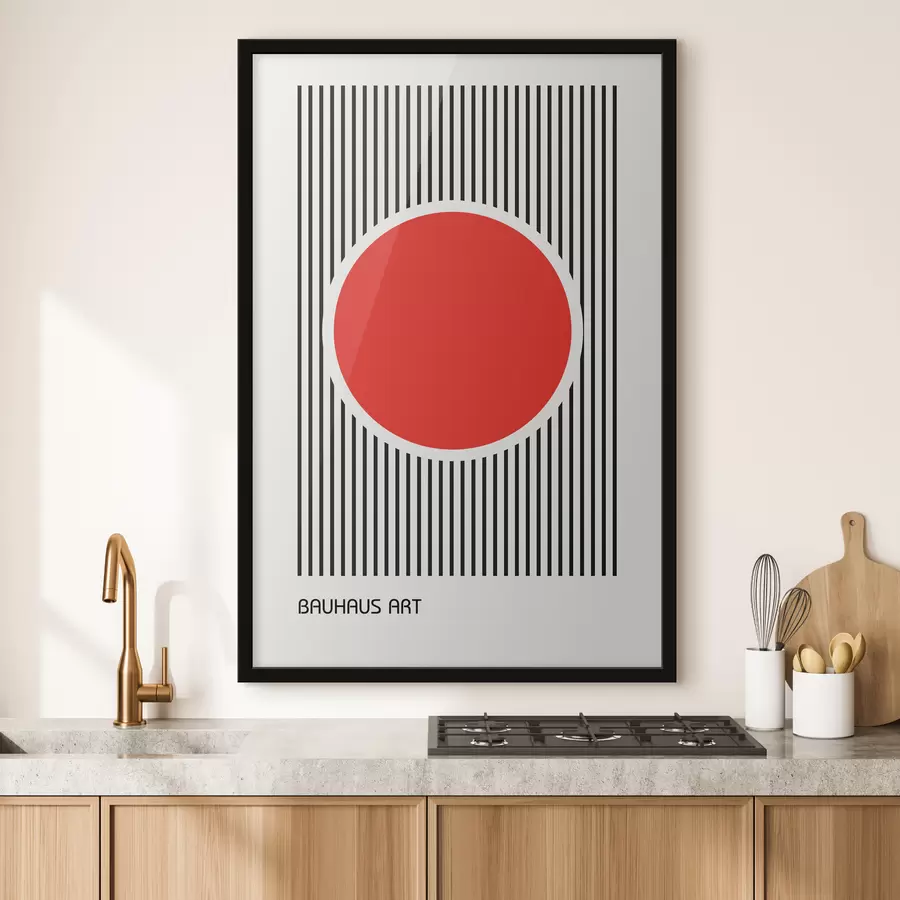 Papier peint photo Abstraction géométrique du Bauhaus f39262