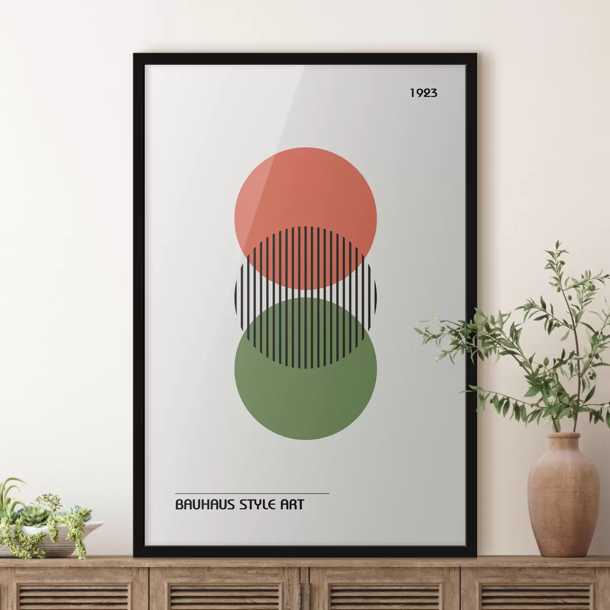 Affiche Abstraction géométrique du Bauhaus f39263