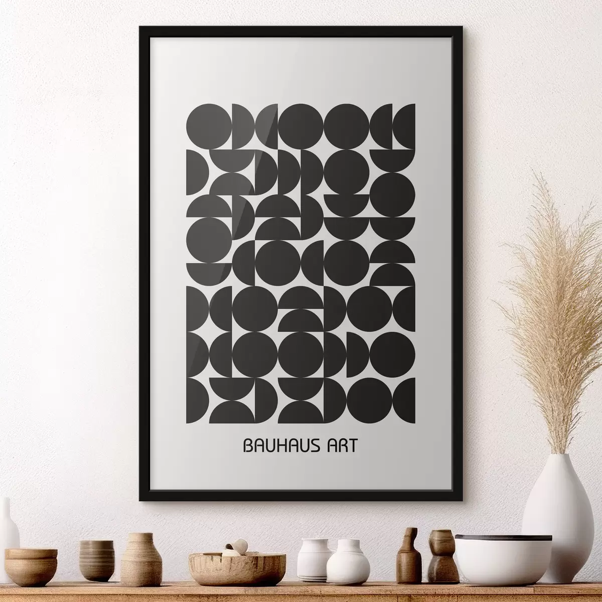 Poster Geometrische abstractie van Bauhaus f39267