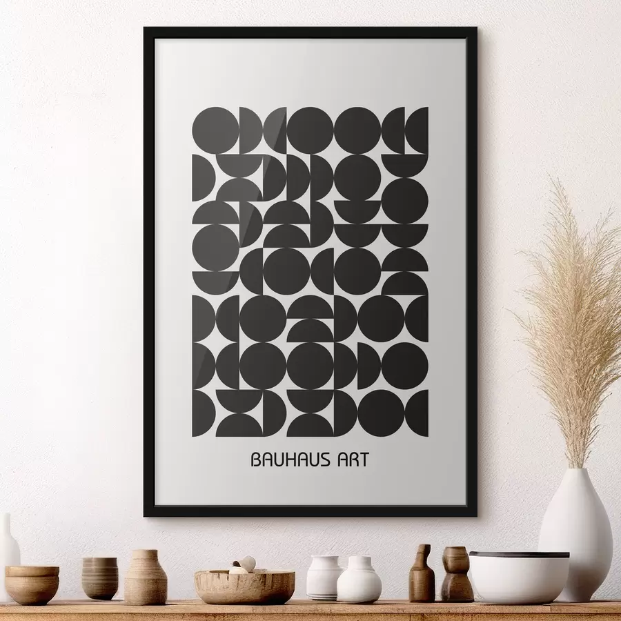 Papier peint photo Abstraction géométrique du Bauhaus f39267