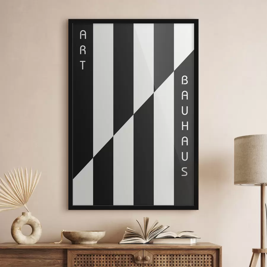 Fotobehang Geometrische abstractie van Bauhaus f39269